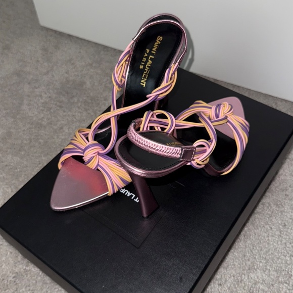 Saint Laurent Scoubi 105 Strappy Sandal size 38 - Picture 3 of 8